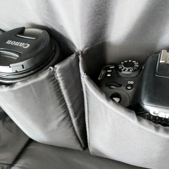 Daily Backpack 18L Laptop Bag Work & Travel Black Gray 19"x14"x6" New Durable - Picture 15 of 16